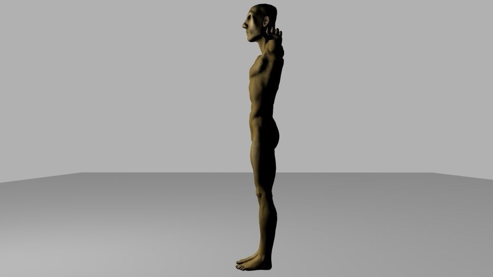 Sculpture Man 3D model_1