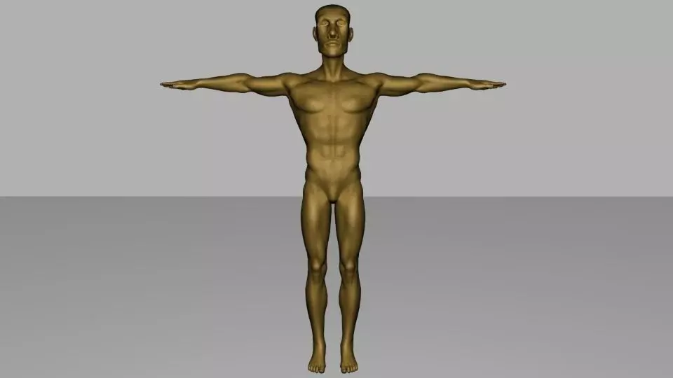 Sculpture Man 3D model_0