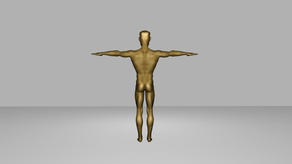 Sculpture Man 3D model_3