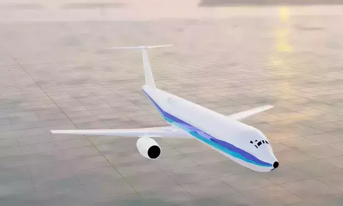 Fictional Twin Engine T-Tail Jetliner 7N7-200 Inspired