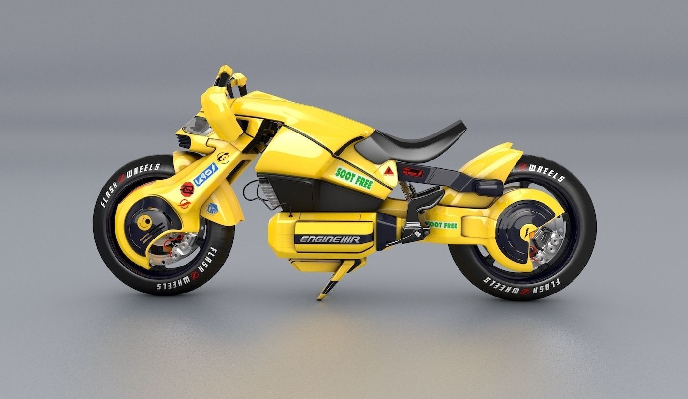 Future Flash Hybrid Bike  3D model_4