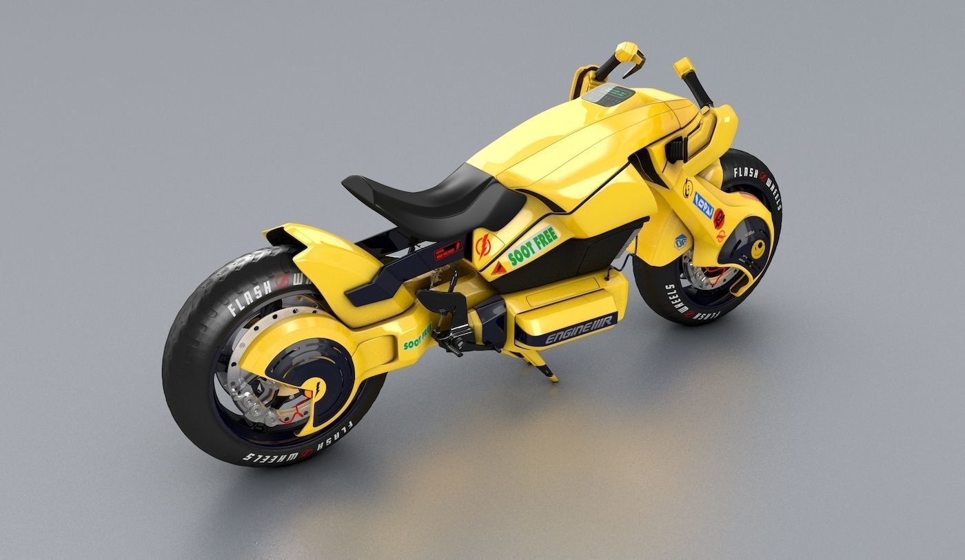 Future Flash Hybrid Bike  3D model_7