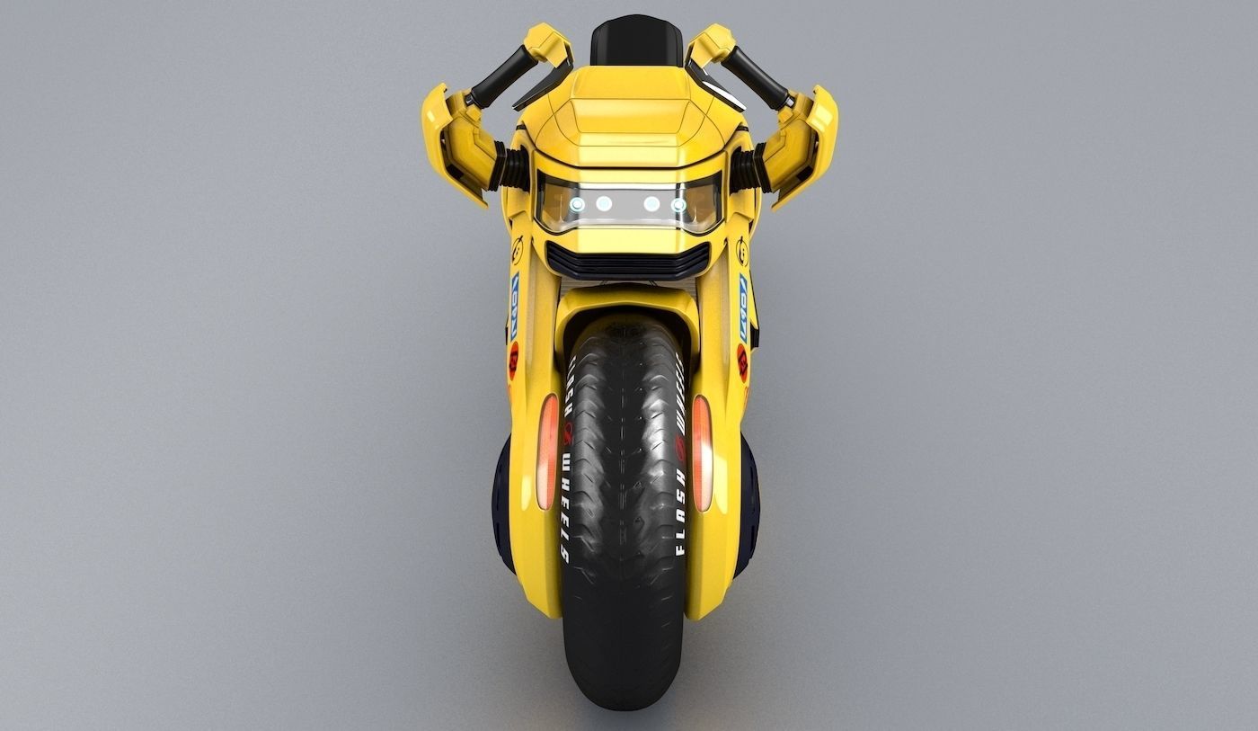 Future Flash Hybrid Bike  3D model_3