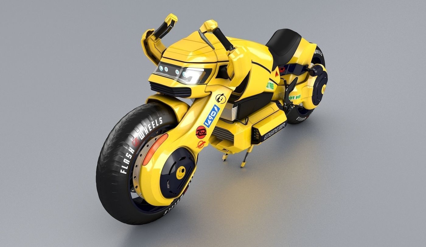 Future Flash Hybrid Bike  3D model_5