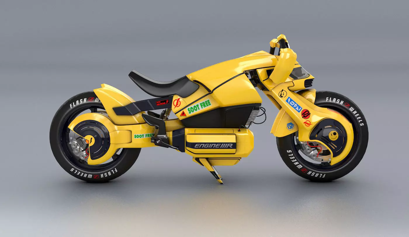Future Flash Hybrid Bike  3D model_0