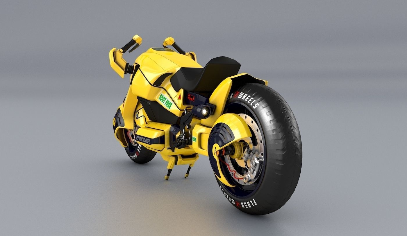 Future Flash Hybrid Bike  3D model_2