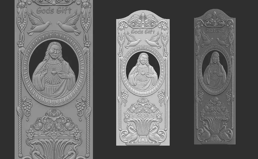 Jesus door 3D print model