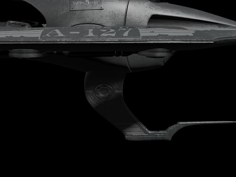 Fighter Spaceship 3D model_3