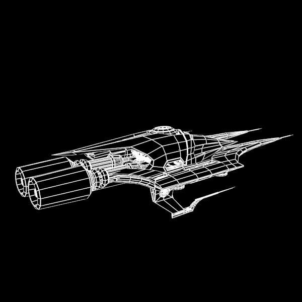 Fighter Spaceship 3D model_6