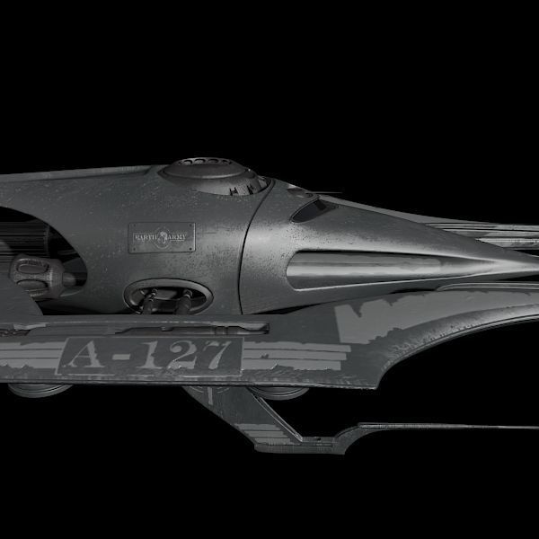 Fighter Spaceship 3D model_4
