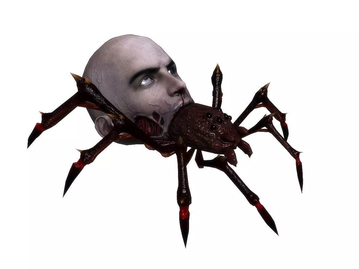 3Dfoin - Terror Spider Low-poly 3D model_0