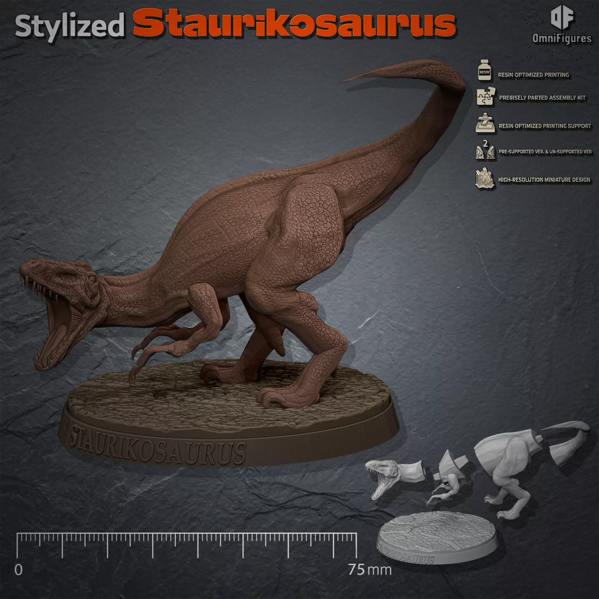 Staurikosaurus Free 3D print model