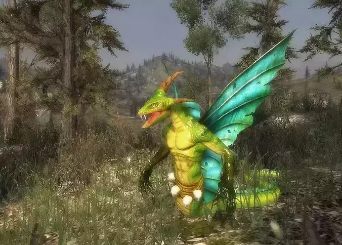 3Dfoin - Basilisk Low-poly 3D model