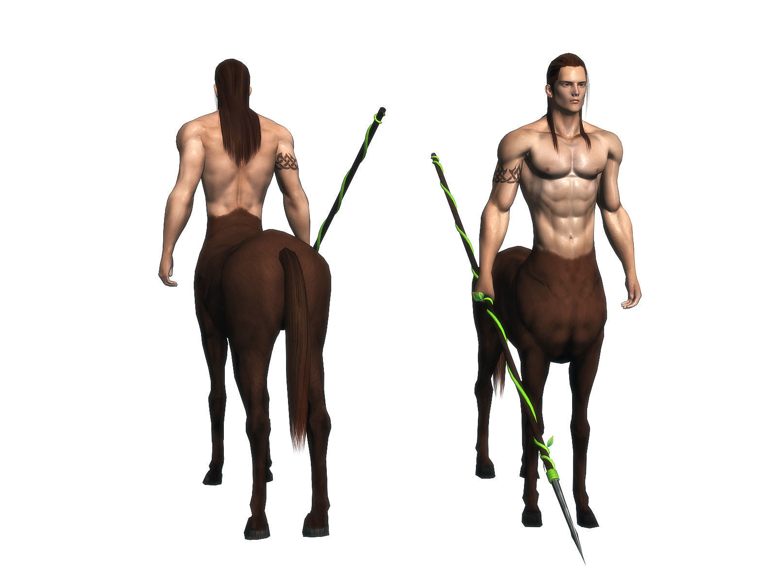 3Dfoin - Centaur Low-poly 3D model_8