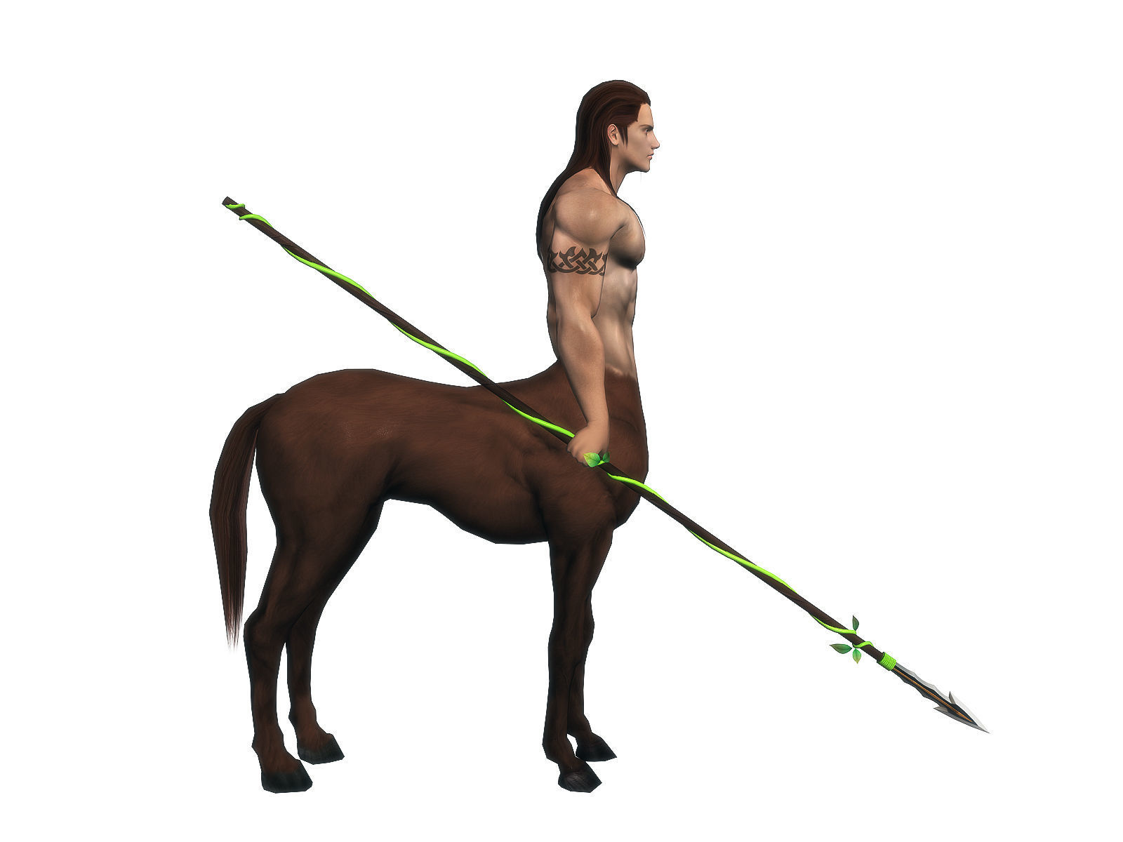 3Dfoin - Centaur Low-poly 3D model_4