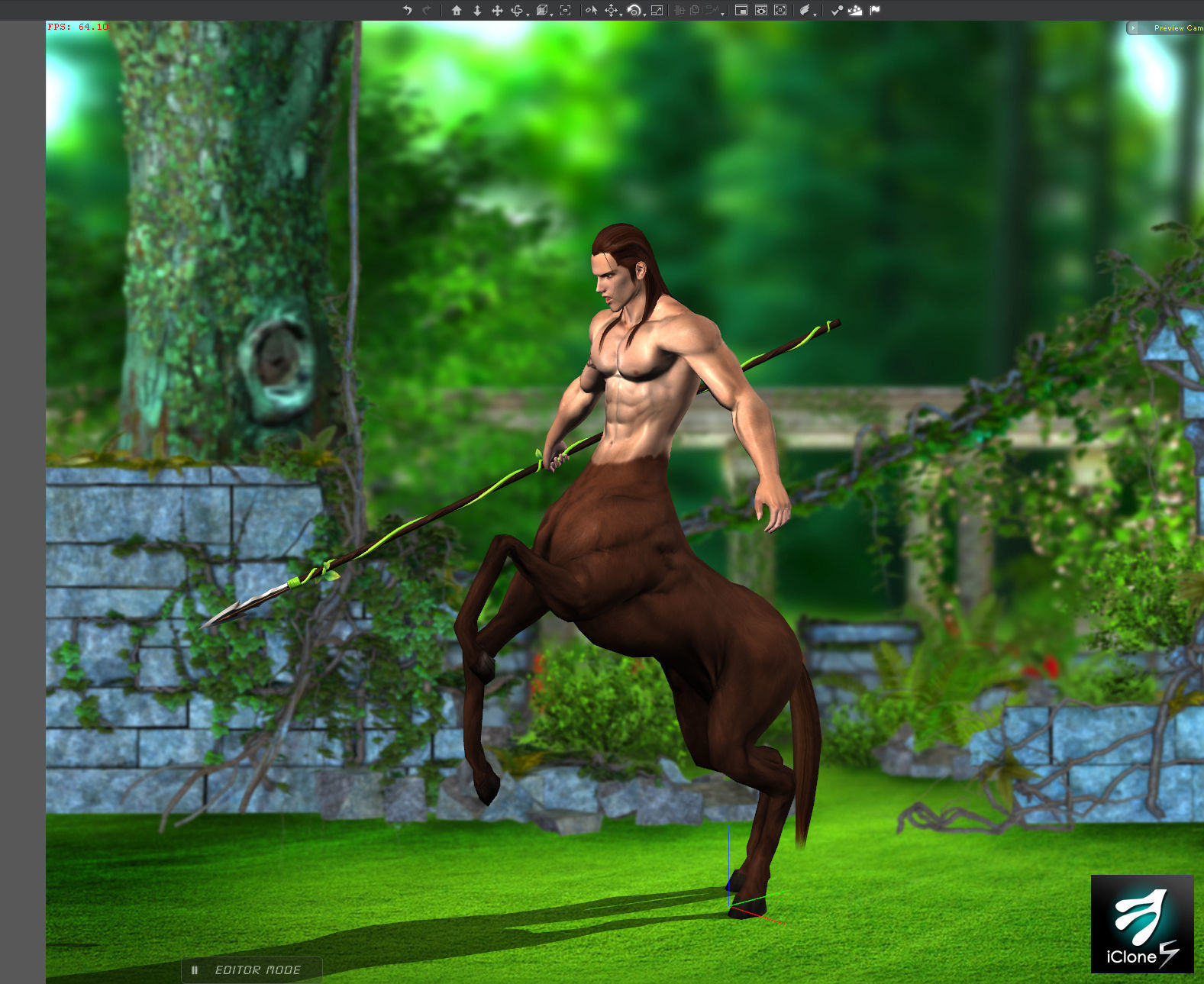 3Dfoin - Centaur Low-poly 3D model_13