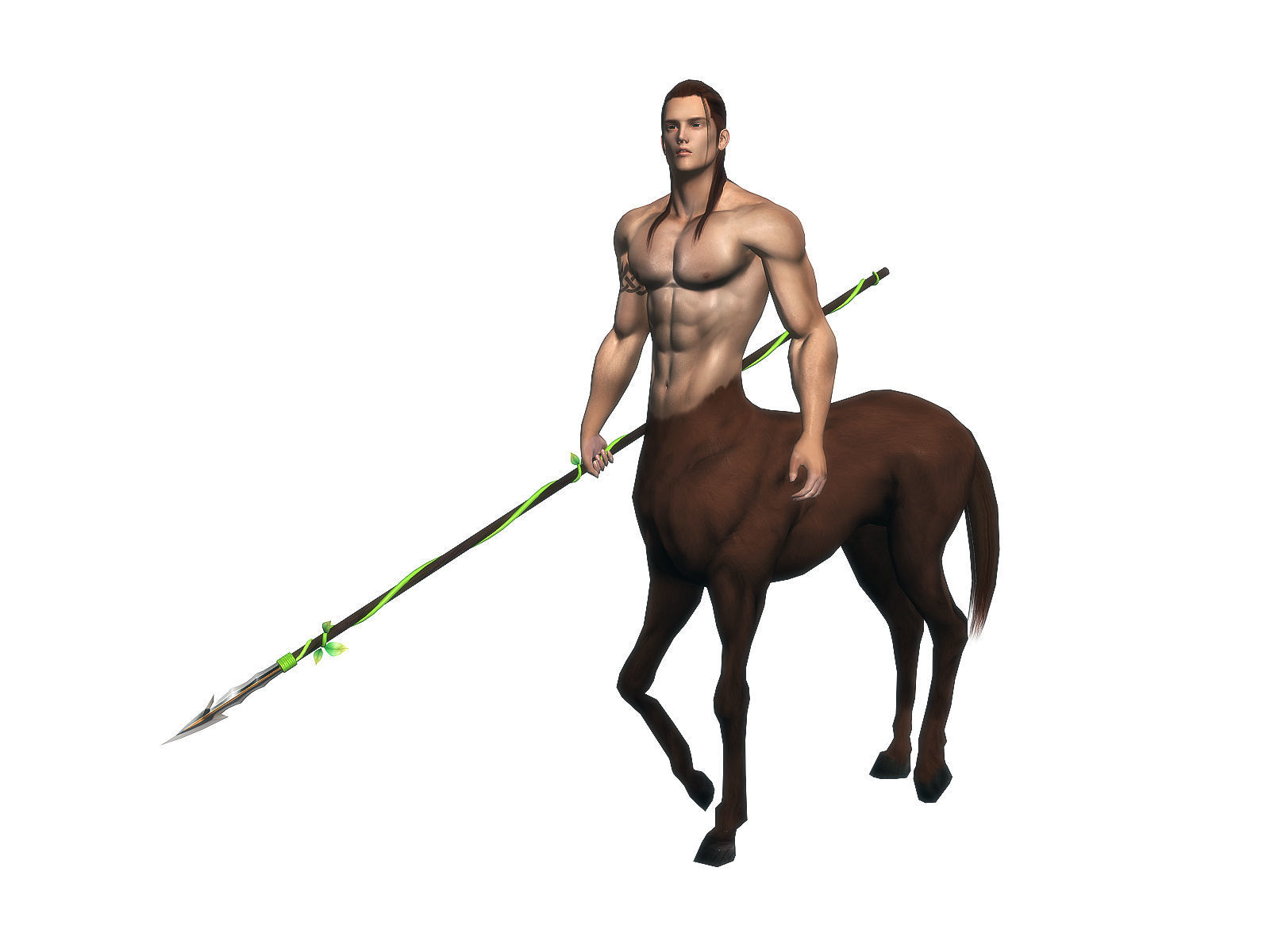 3Dfoin - Centaur Low-poly 3D model_7