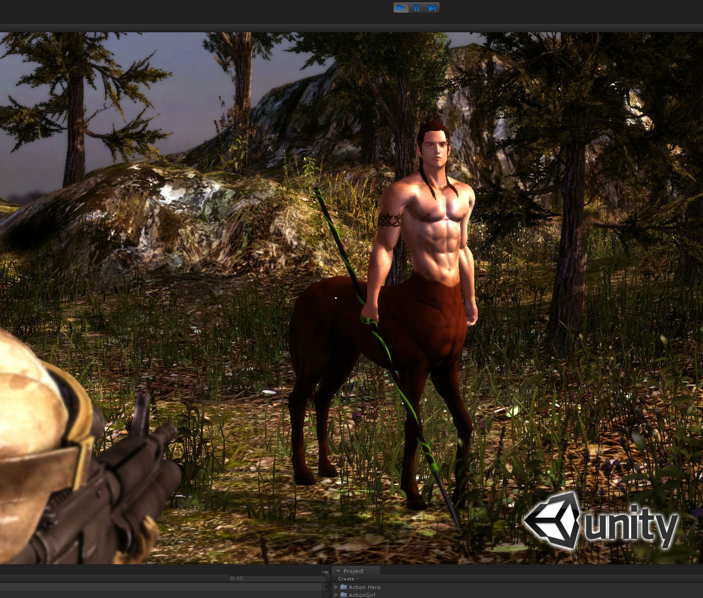 3Dfoin - Centaur Low-poly 3D model_11