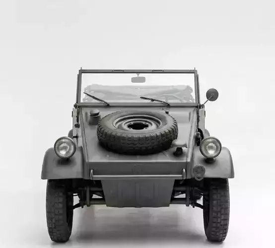 Volkswagen Kubelwagen Typ 82 Low-poly 3D model 5