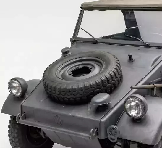 Volkswagen Kubelwagen Typ 82 Low-poly 3D model 2