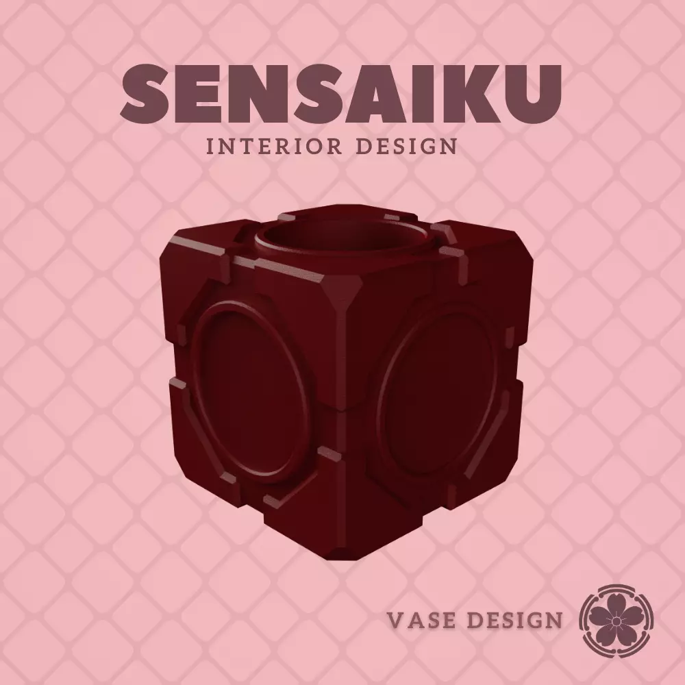 14 Cube 14 Custom Vase Design - Ikebana Home Decoration 3D print model
