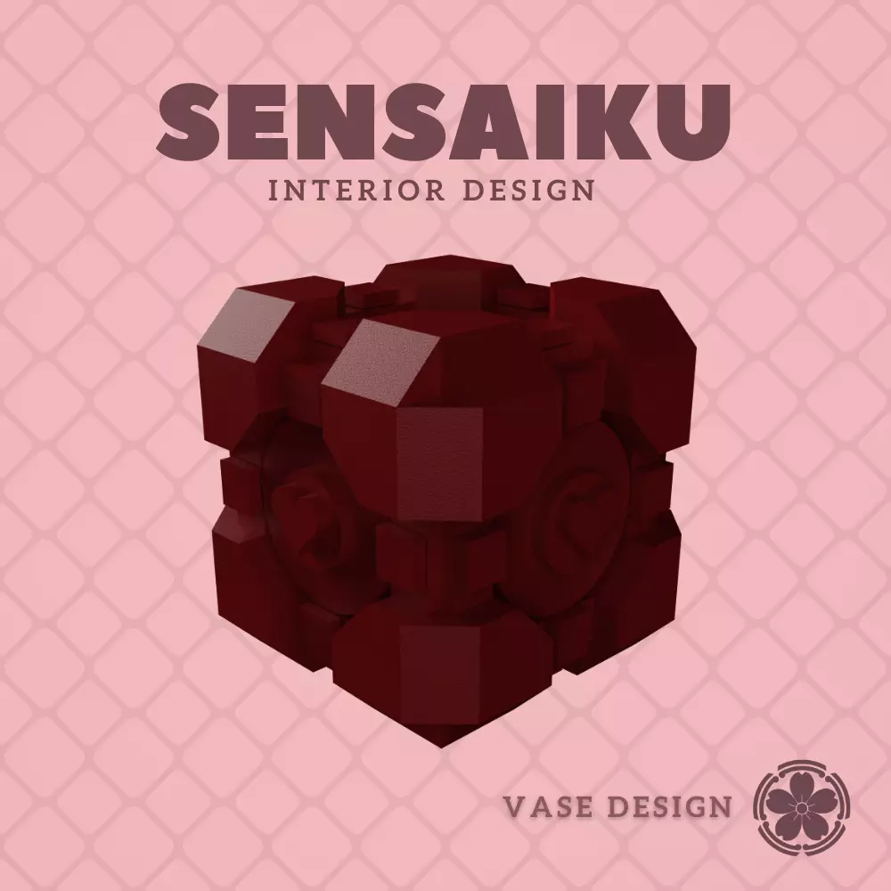 19 Cube 19 Custom Vase Design - Ikebana Home Decoration 3D print model