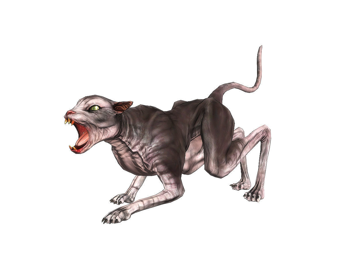 3Dfoin - Devil Cat Low-poly 3D model_2