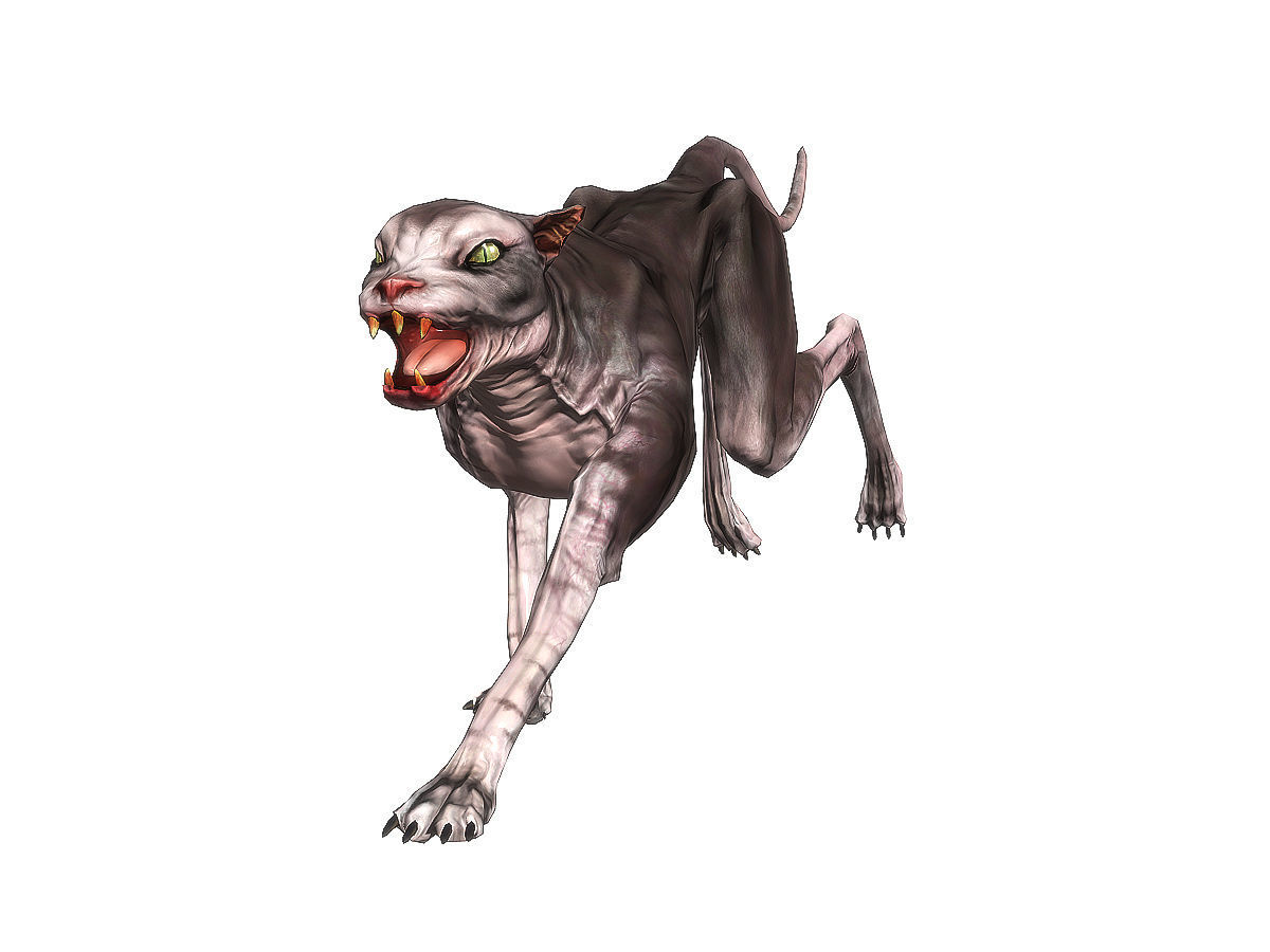 3Dfoin - Devil Cat Low-poly 3D model_6