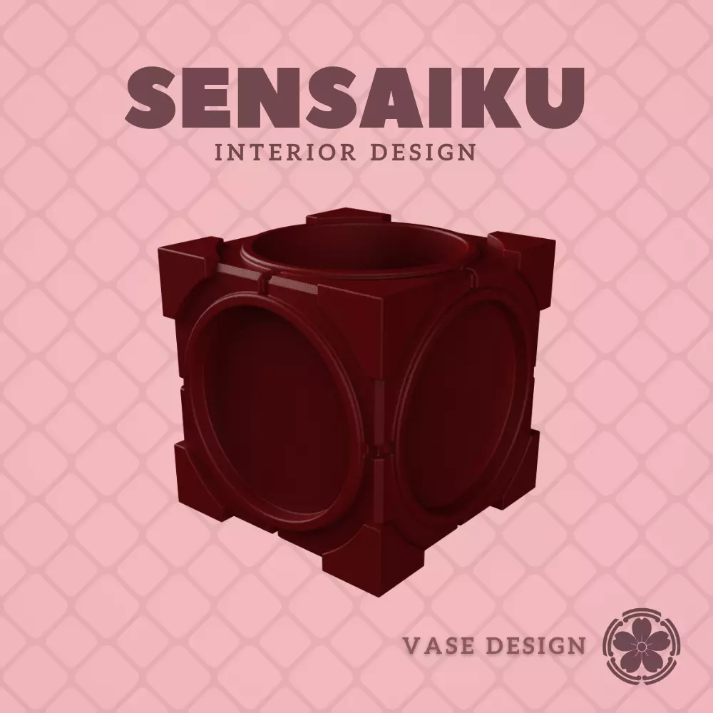 28 Cube 28 Custom Vase Design - Ikebana Home Decoration 3D print model