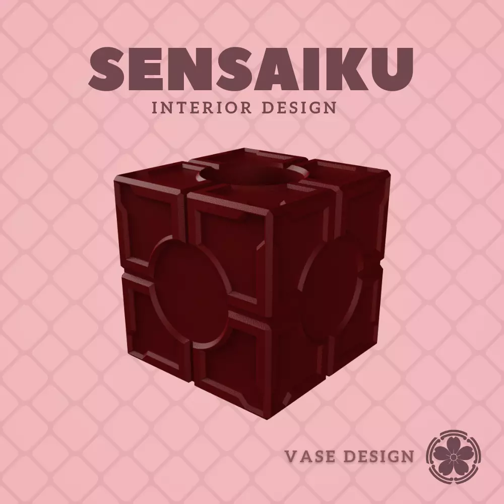 38 Cube 38 Custom Vase Design - Ikebana Home Decoration 3D print model