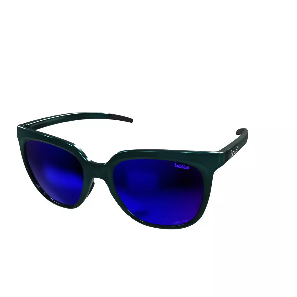 Bolle Glory Teal Crystal Shiny Low-poly 3D model