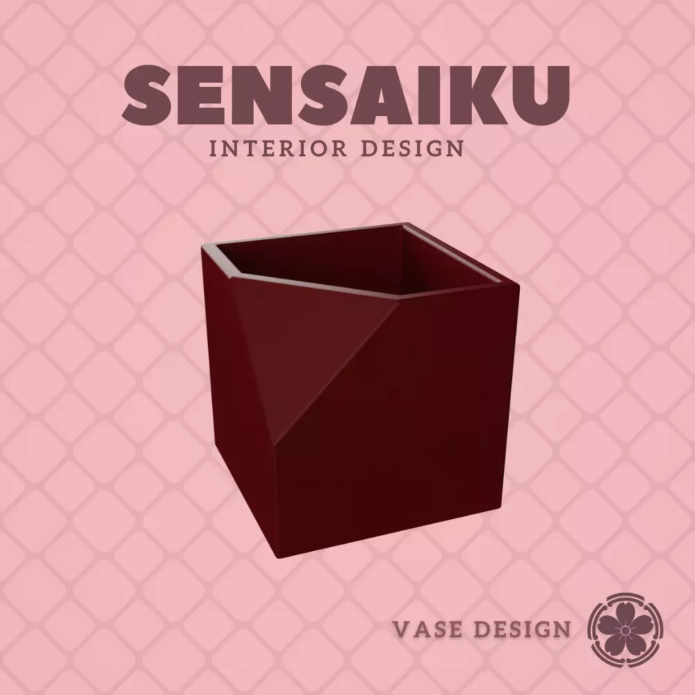 61 Cube 60 Custom Vase Design - Ikebana Home Decoration 3D print model
