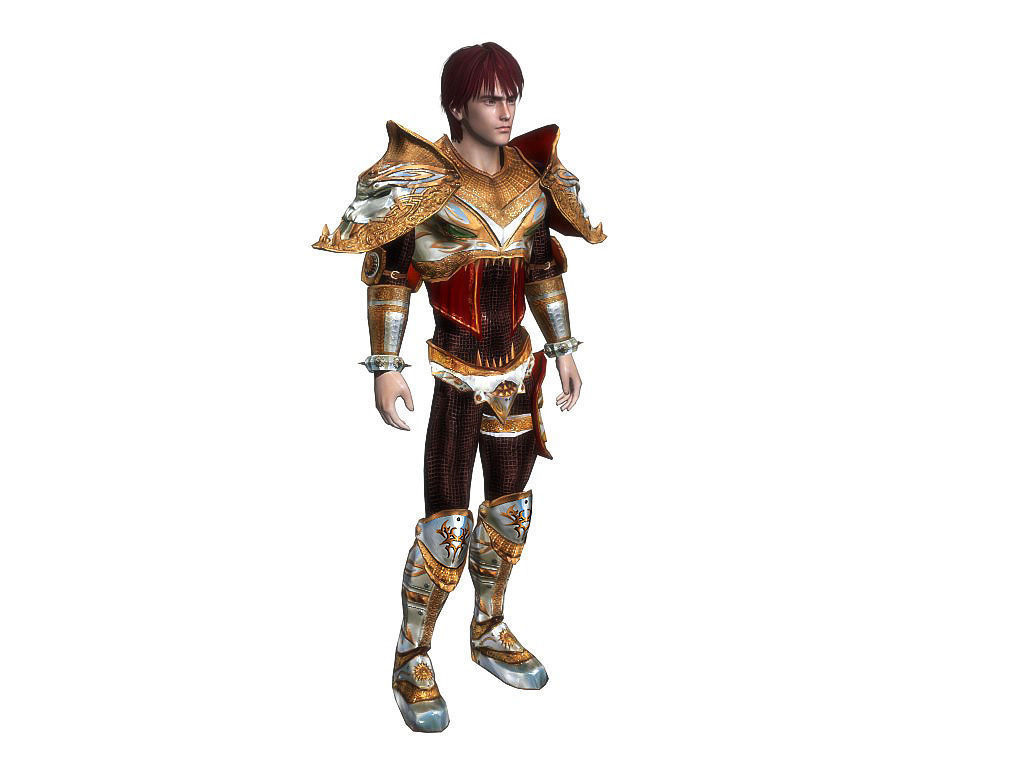 3Dfoin - Royal Knight Low-poly 3D model_7