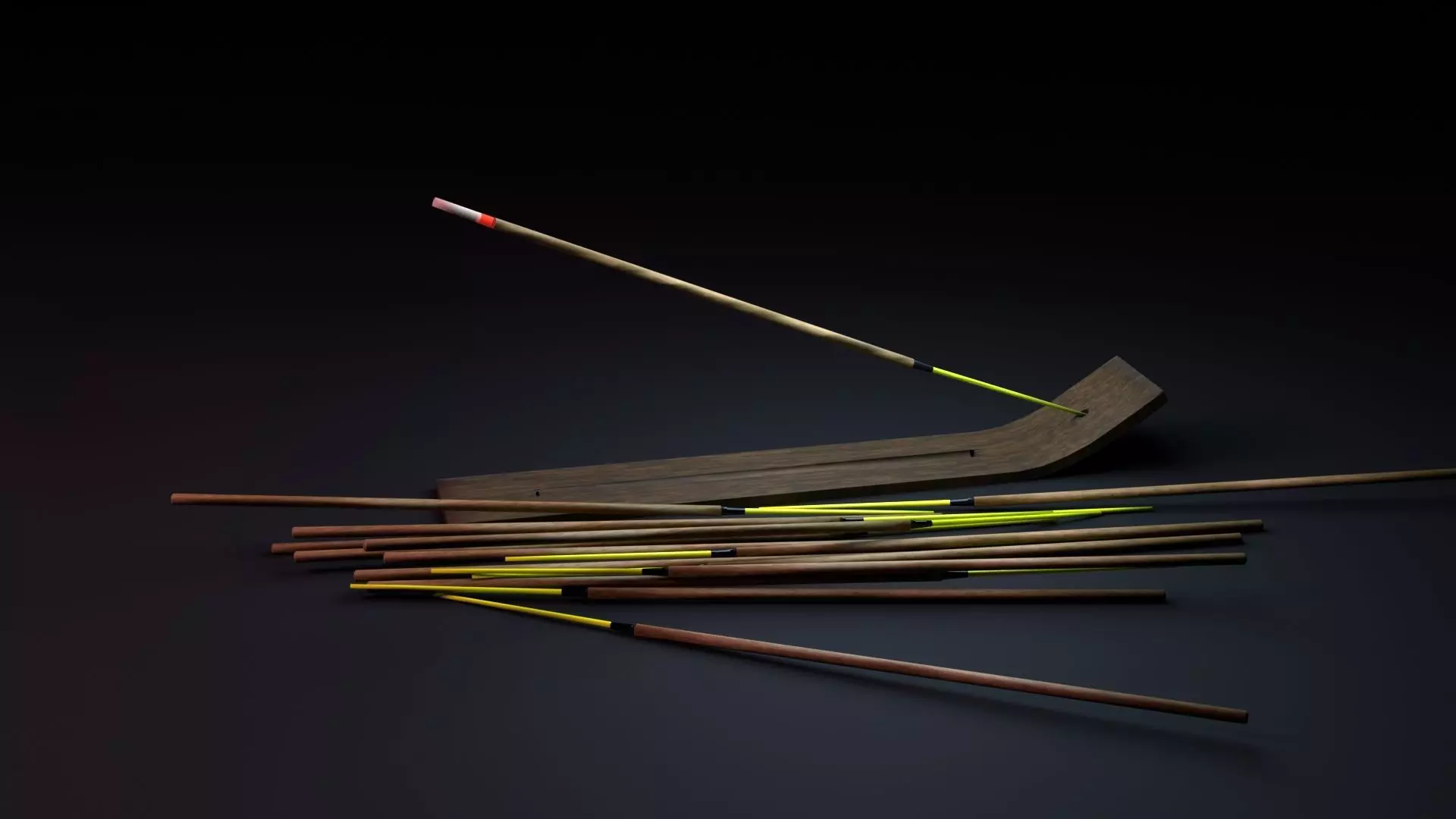Incense Sticks Pack 3D model