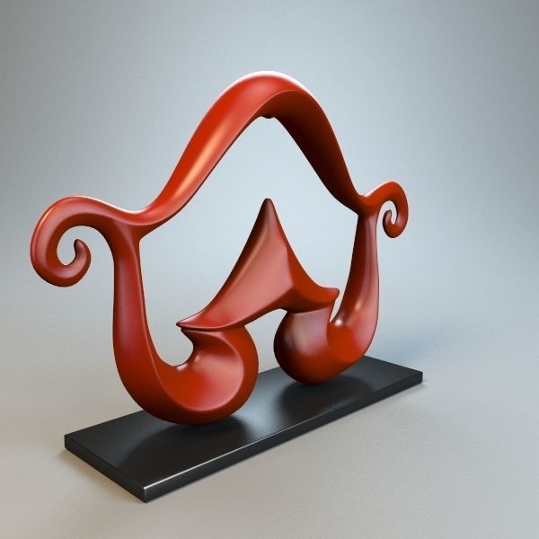 Abstract Figure m03 P 3D print model_4