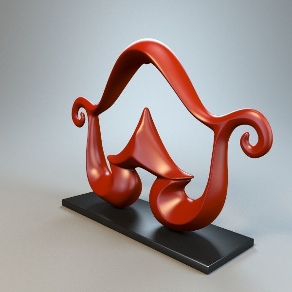 Abstract Figure m03 P 3D print model_1