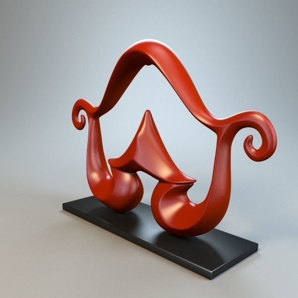 Abstract Figure m03 P 3D print model_2