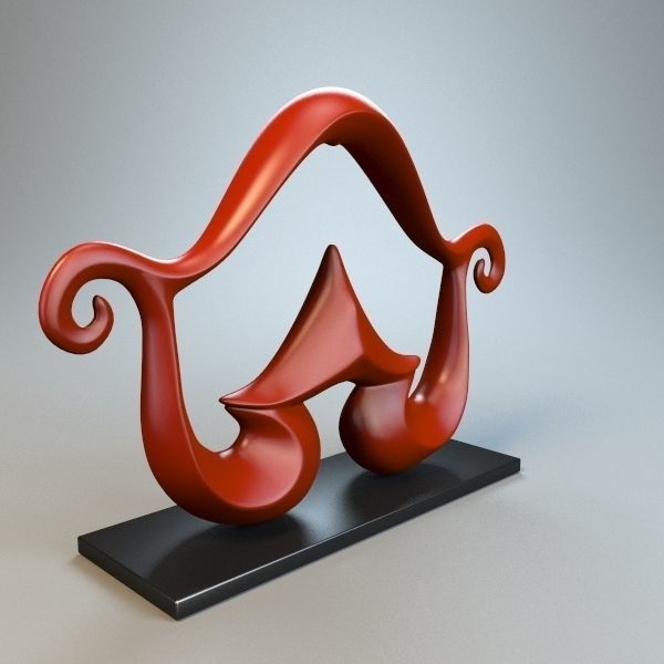 Abstract Figure m03 P 3D print model_3