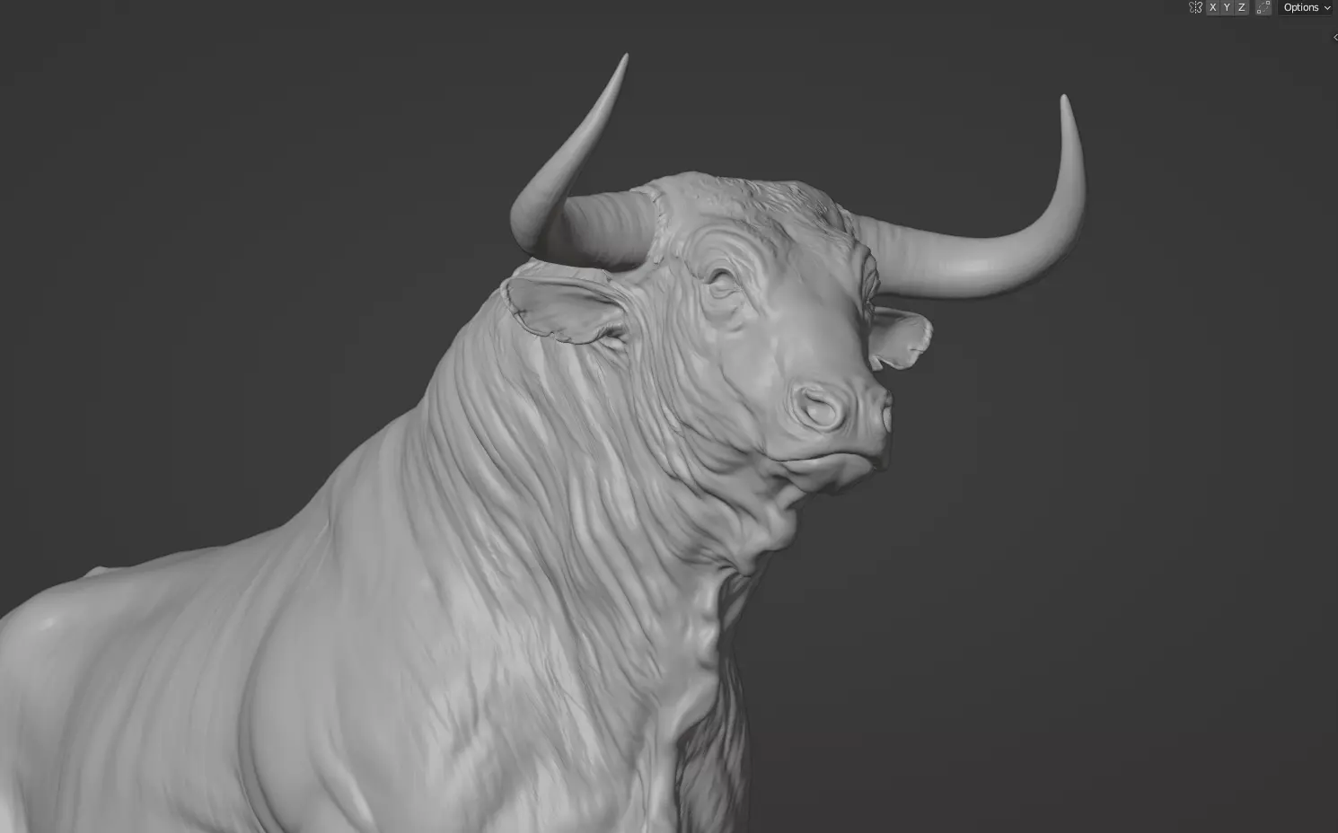 Bull rigged and animated Free low-poly 3D model