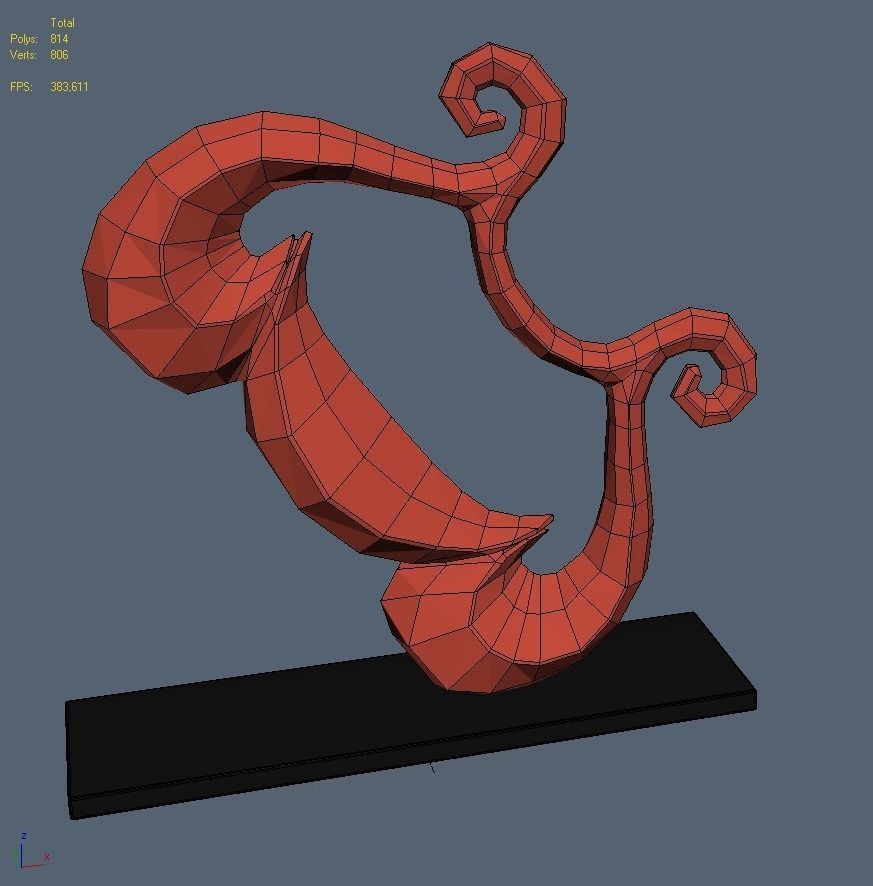 Abstract Figure m04 P 3D print model_7