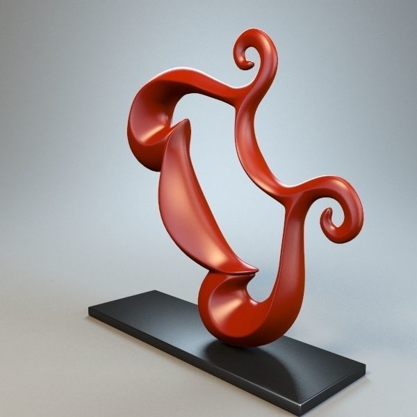 Abstract Figure m04 P 3D print model_6