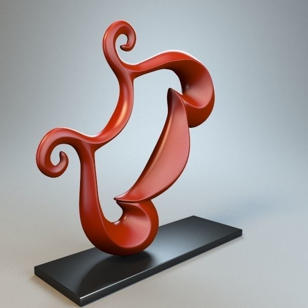 Abstract Figure m04 P 3D print model_5
