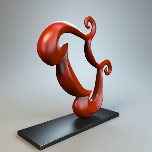 Abstract Figure m04 P 3D print model_1