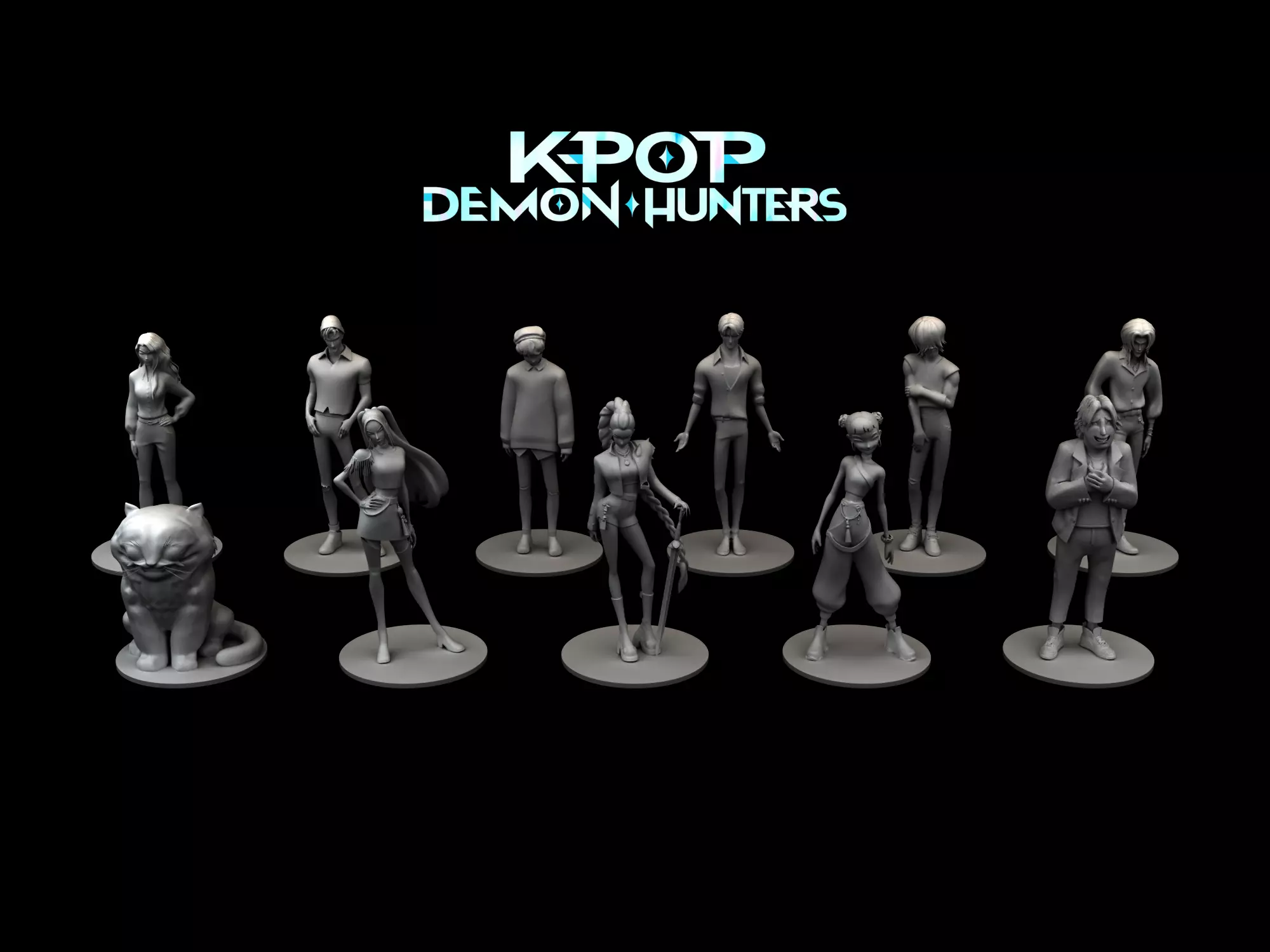 Miniatures - K-Pop Demon Hunters 3D print model