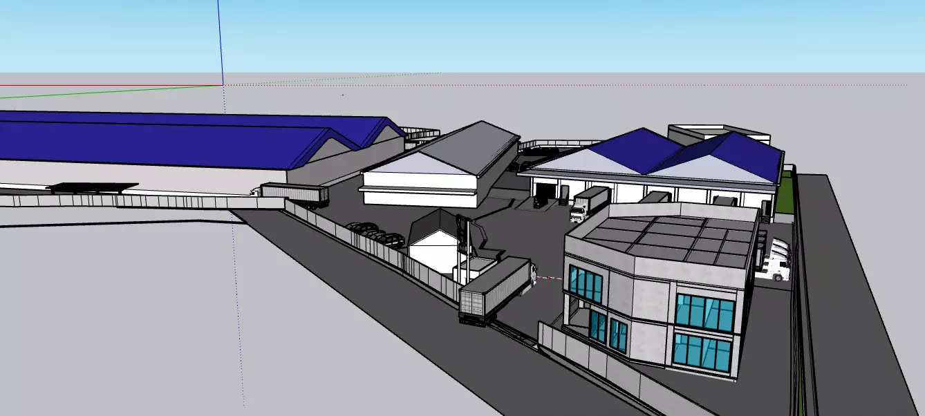 FACTORY PLAN 3D model