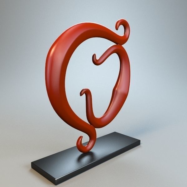 Abstract Figure m09 P 3D print model_1