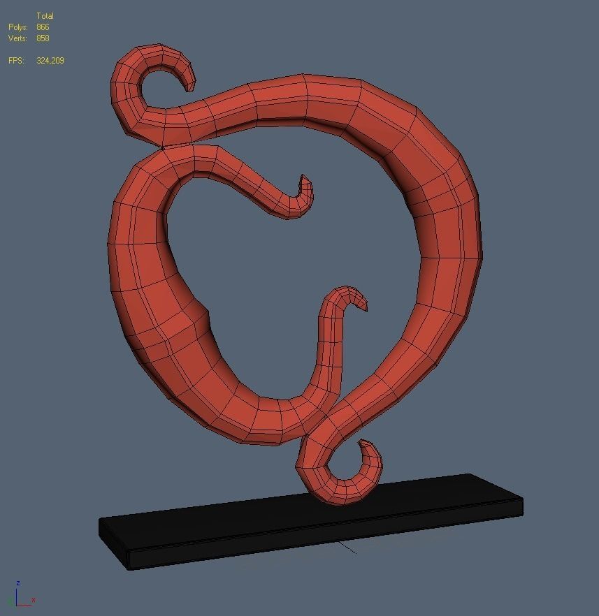 Abstract Figure m09 P 3D print model_6