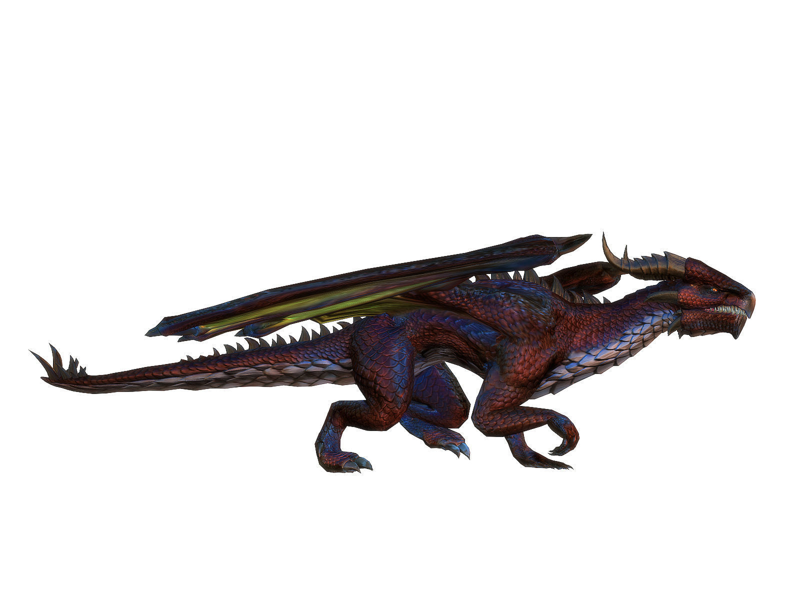 3Dfoin - Dragon Boss Low-poly 3D model_9