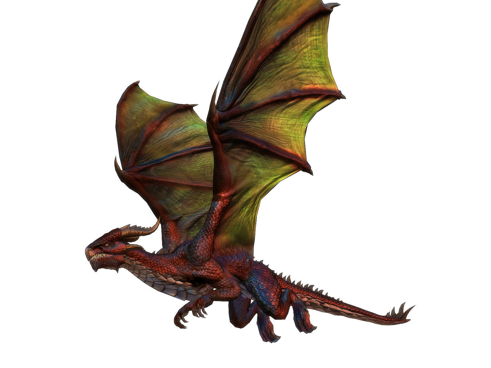 3Dfoin - Dragon Boss Low-poly 3D model_15