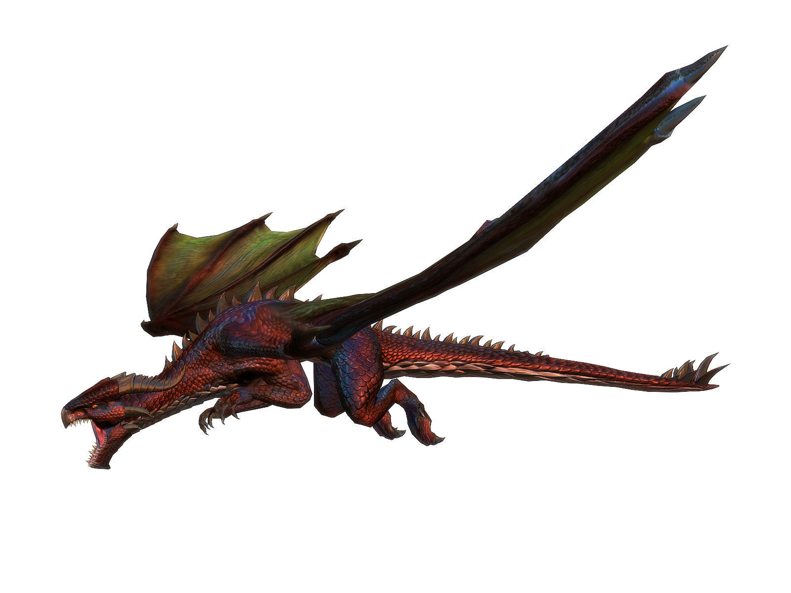 3Dfoin - Dragon Boss Low-poly 3D model_10